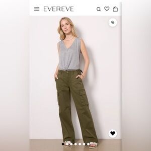 Sanctuary Reissue Cargo Pant. Mossy Green.